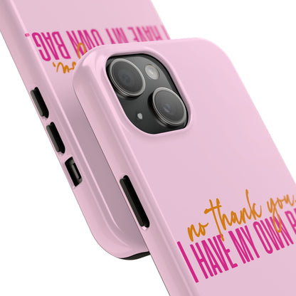 No Thank You Tough Phone Cases