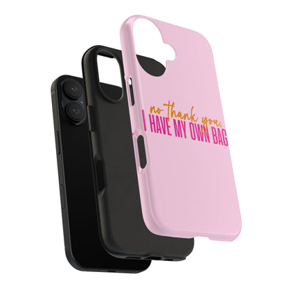 No Thank You Tough Phone Cases